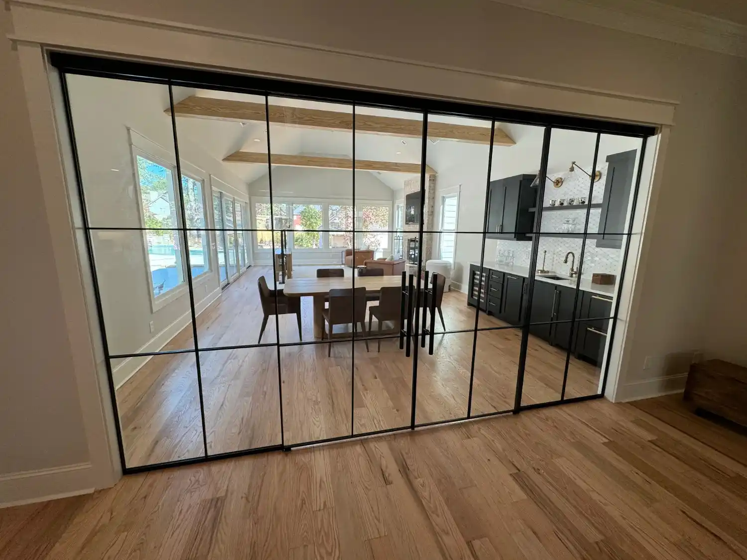 Modern architectural glass installation portfolio