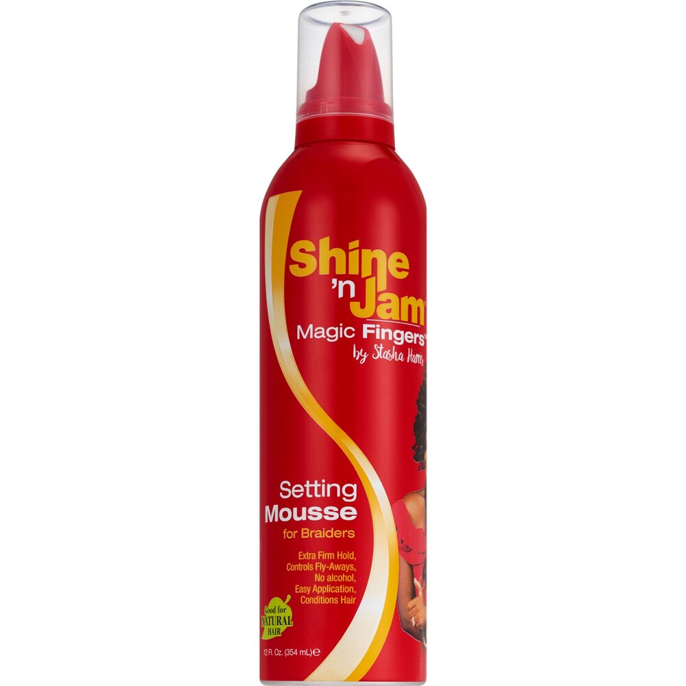 Shine N Jam Magic Fingers setting mousse spray bottle