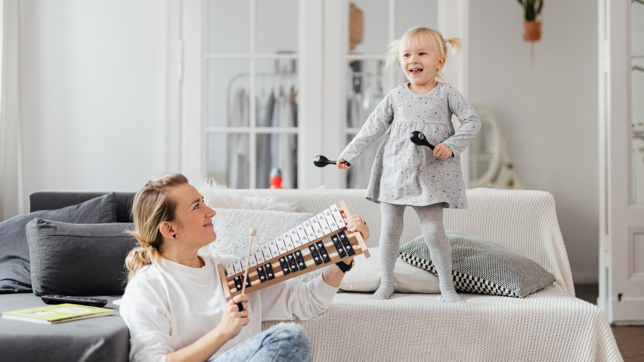 Child Playing Instruments Child Playing Instruments