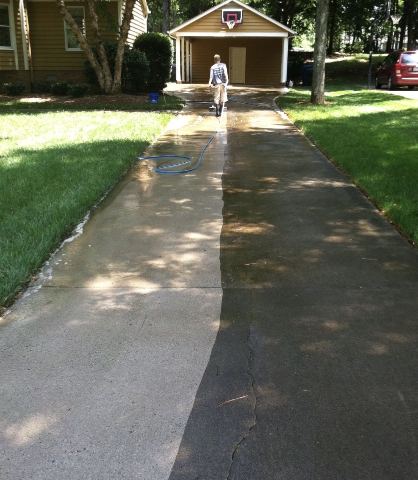 Concrete cleaning project
