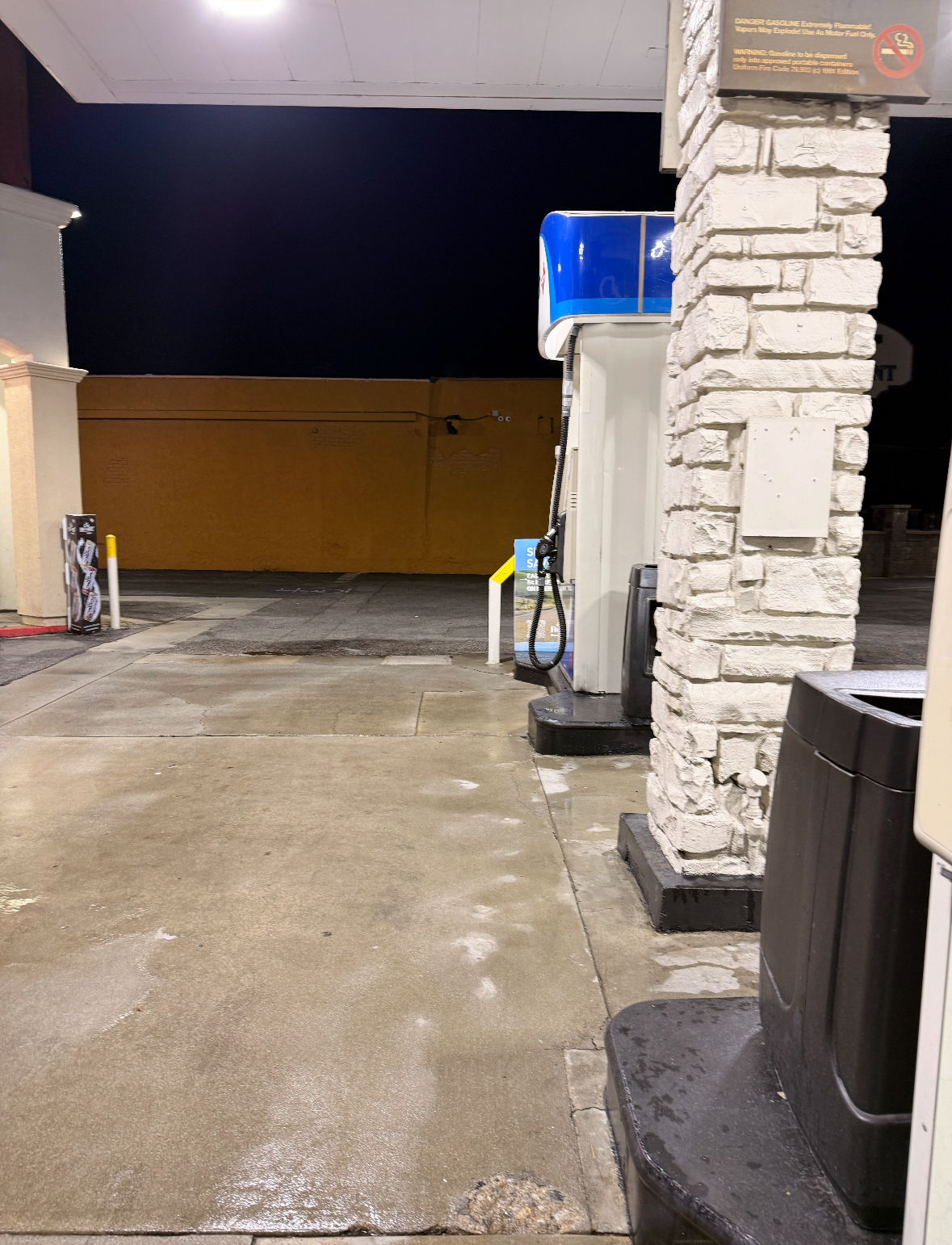 Gas station pressure washing project