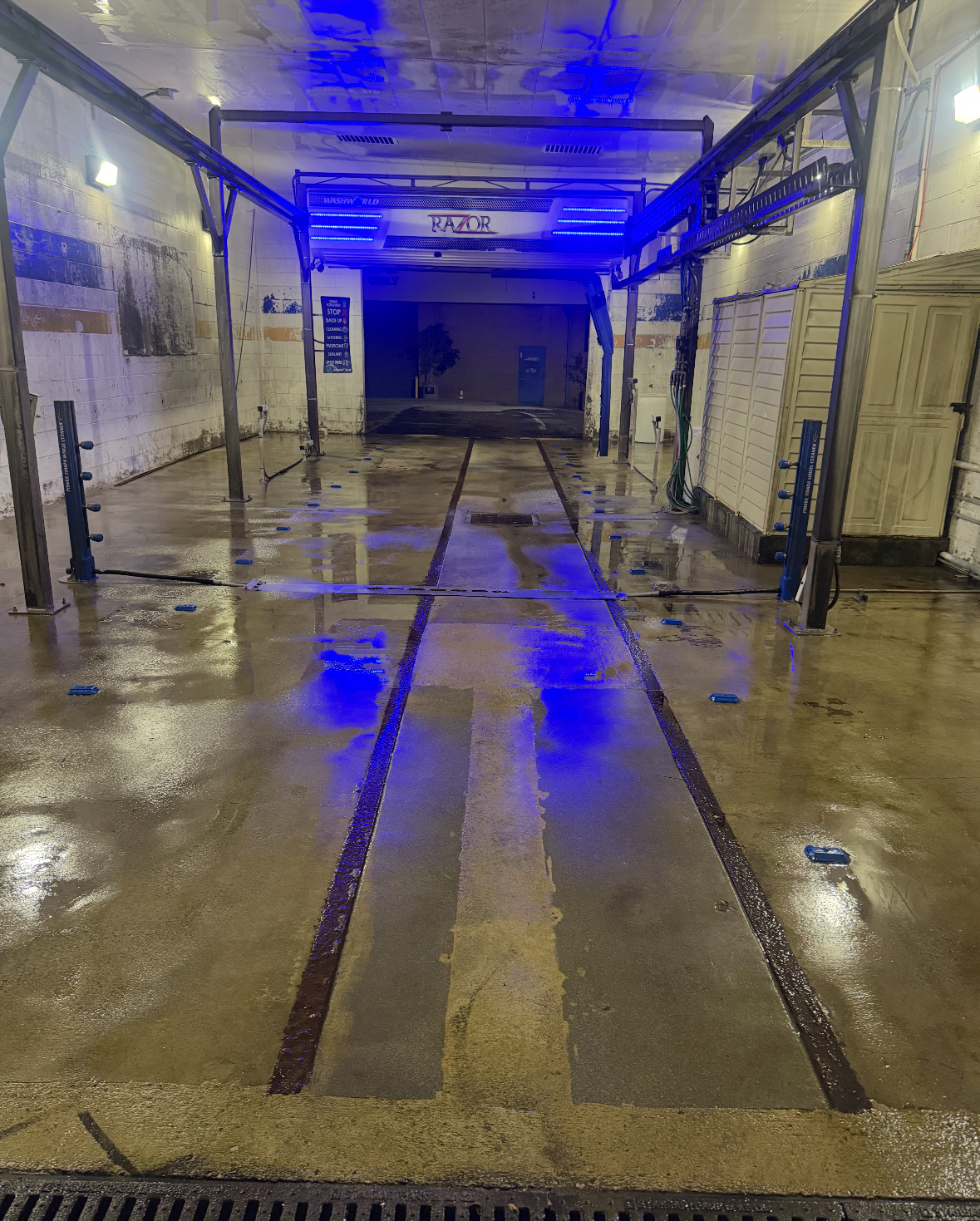 Car wash facility cleaning project