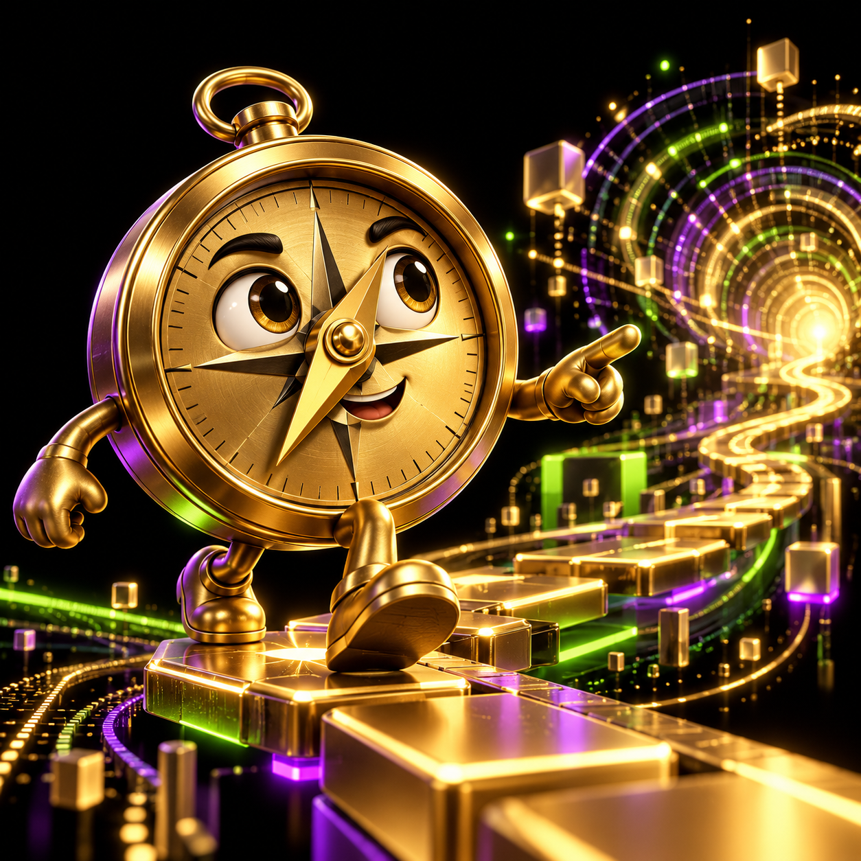 Compass navigating digital algorithms