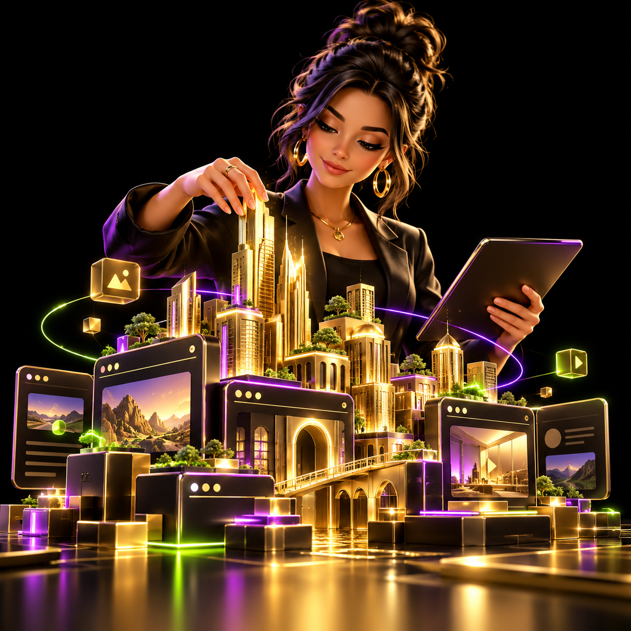 Architect creating a digital empire