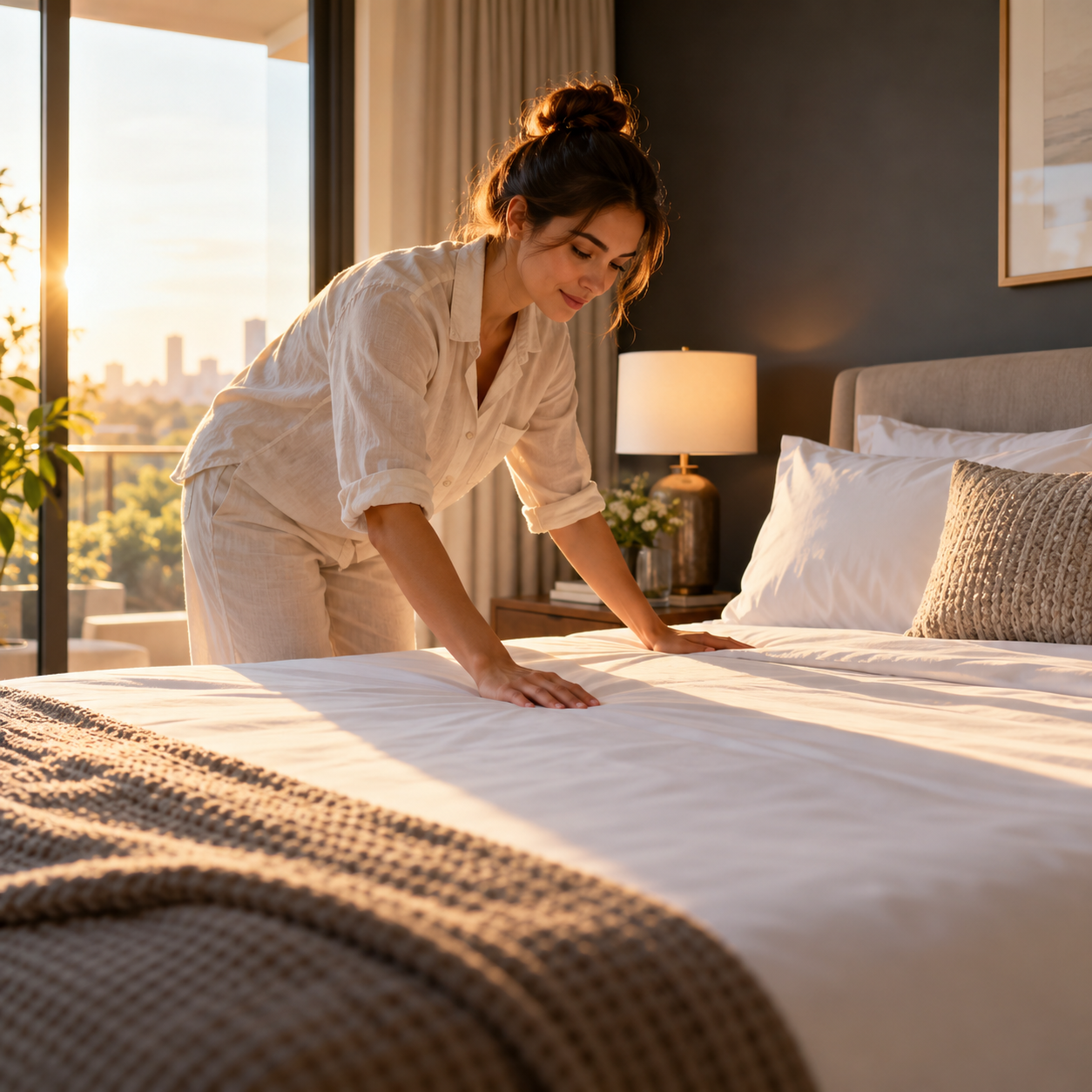 Making the bed with care