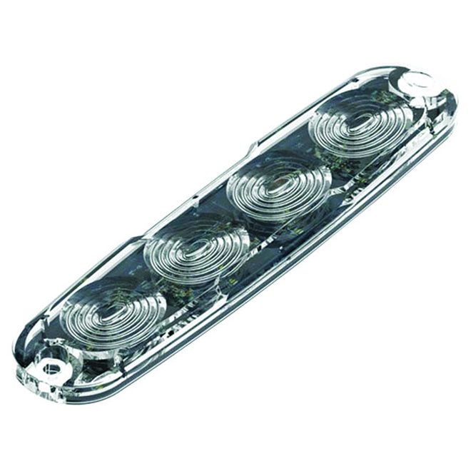 Low-Profile 4-LED Amber Warning Lamp
