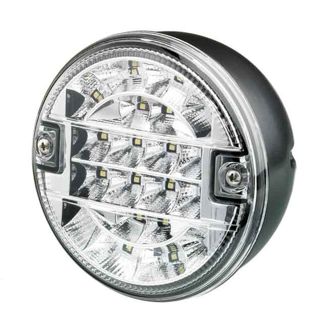 M810 LED Rear Reverse Lamp Round 140mm with Cable Entry