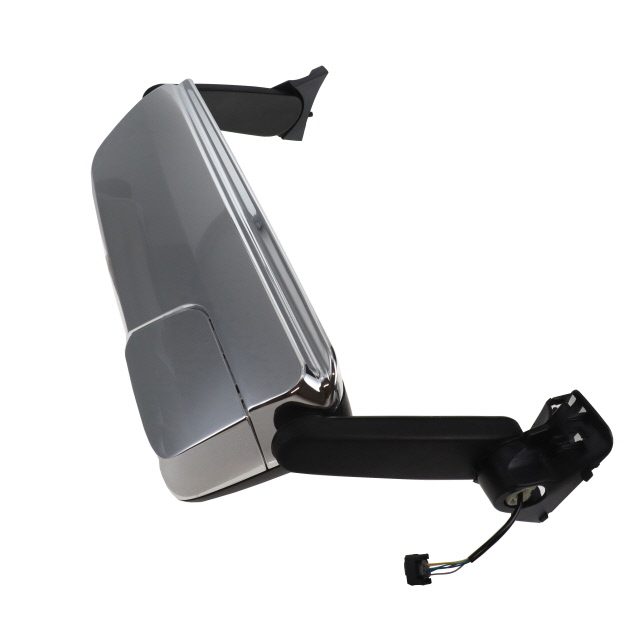 Complete twin mirror assembly Long Arm RH Black back covers photo 2