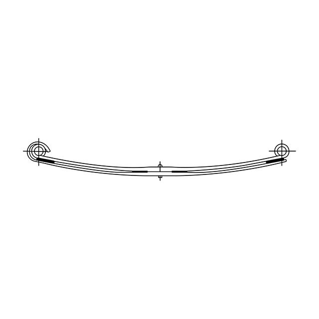 Leaf Spring Front - 2 Leaf