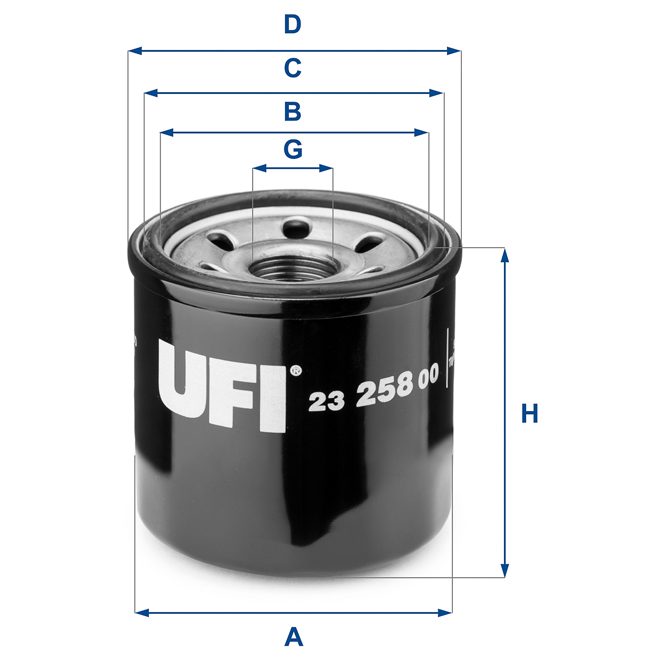 UFI OIL FILTER 23 258 00 photo 2