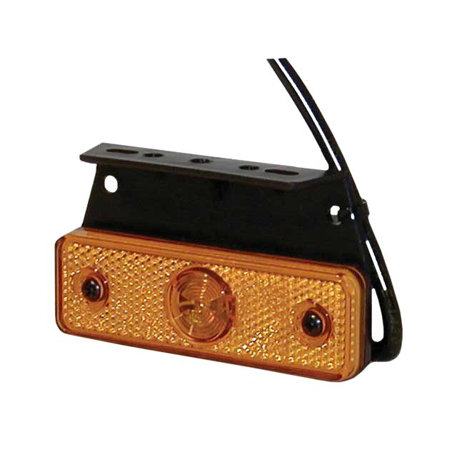 Aspoeck Flatpoint I LED Amber  Side Marker Lamp With Bracket