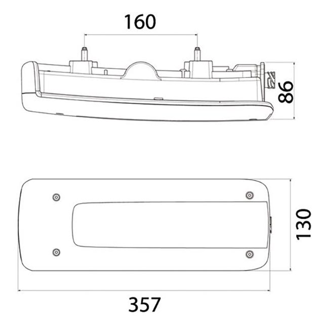 LC10 LED Rear Lamp RH with AMP1.5 Side Connector & Reverse Alarm photo 4