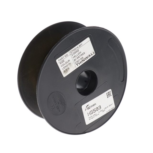 THIN WALL 2.0mm (28/0.30mm) YELLOW Single Core 30M photo 2