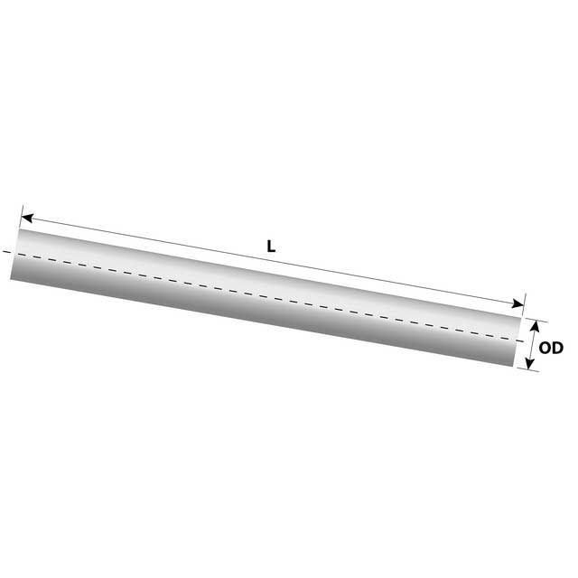 STRAIGHT GALV 4.25 INCH X 2M