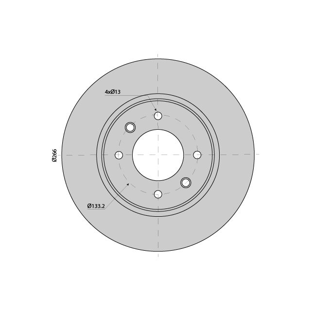 Brake Disc suits CITROEN Berlingo Front