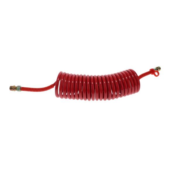 DIN Air Coil - 4.5m - Red With Red Tails - 2xM18F & 2xR1/2" photo 3