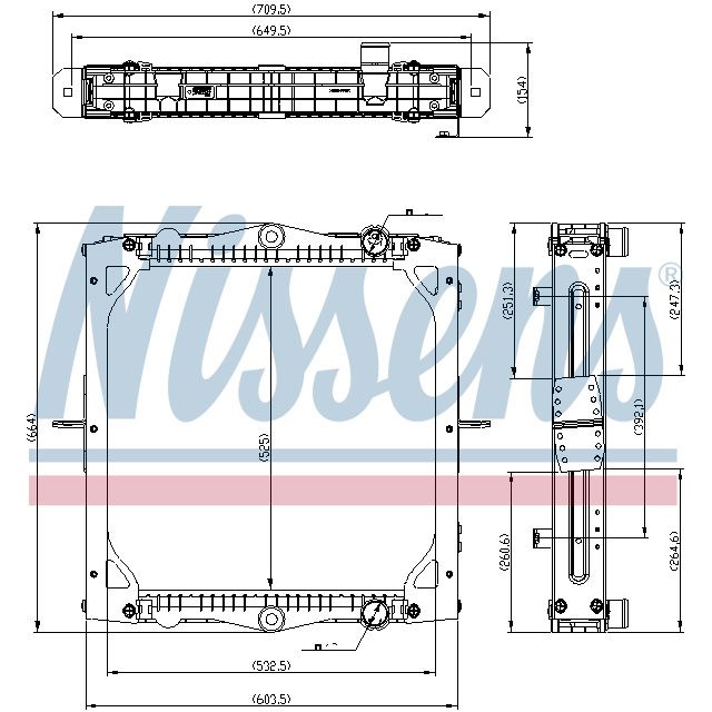 NISSENS RADIATOR TO SUIT DAF