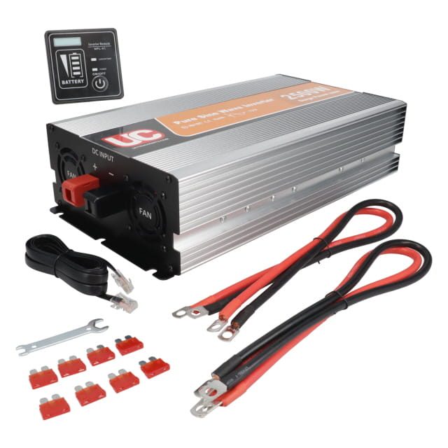 Inverter - 12v, 2500w - Pure Sine Wave