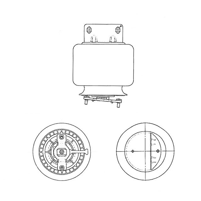 AIR SPRING ASSEMBLY (TBA) LH BRACKET STEEL PISTON HENDRICKSON photo 2
