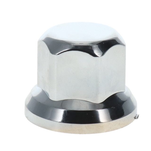 33MM SHORT WHEEL NUT COVER PLASTIC CHROME - H 40mm photo 3
