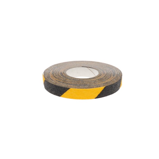 25mm Yellow and Black Abrasive Tape 18m photo 2