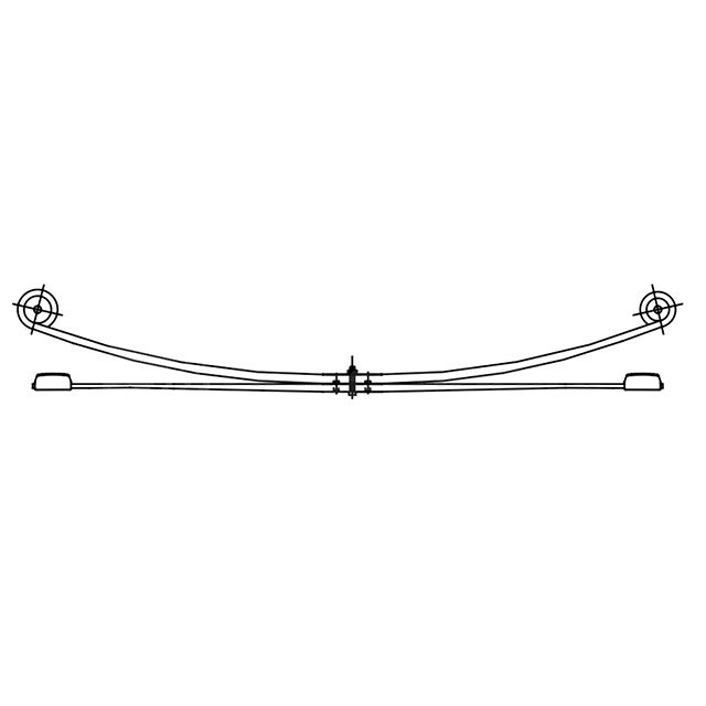 1+1 LEAF SPRING FORD TRANSIT MK7 REAR