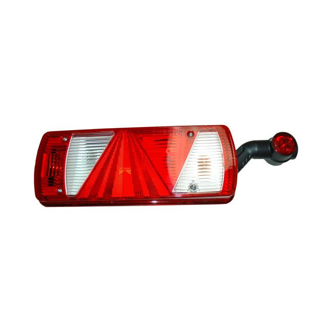 Aspoeck Ecopoint II RH Rear Lamp 7 Pin Ass2 + 2 x 2 Pin Ass2 With Stalk Lamp