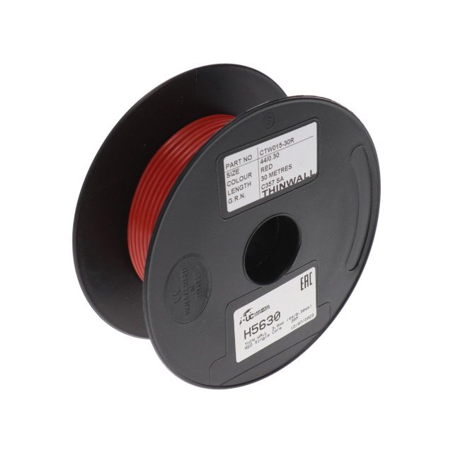 THIN WALL  3.0mm (44/0.30mm) RED Single Core    30M