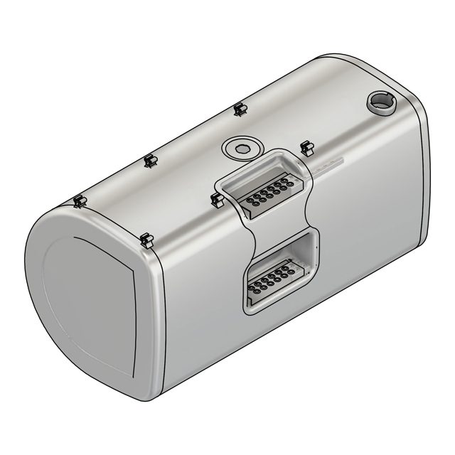 FUEL TANK ALUMINIUM 710X690X1420MM 550LTR