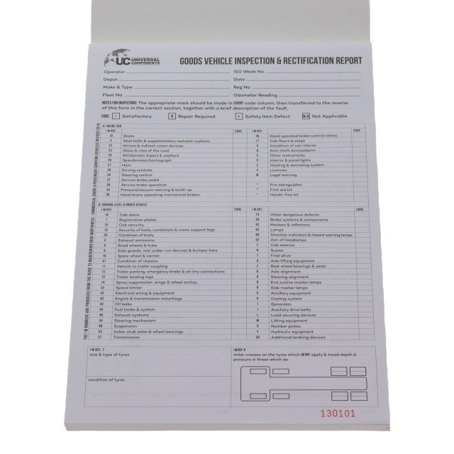 HGV Inspection & Maintenance Book 100 pages photo 2