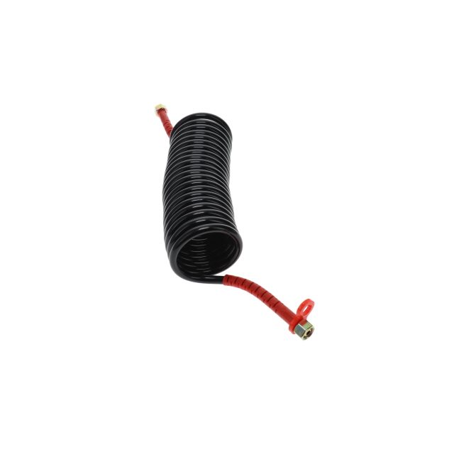 DIN Air Coil - 4.5m - Black with Red Tails - 2xM18F photo 4