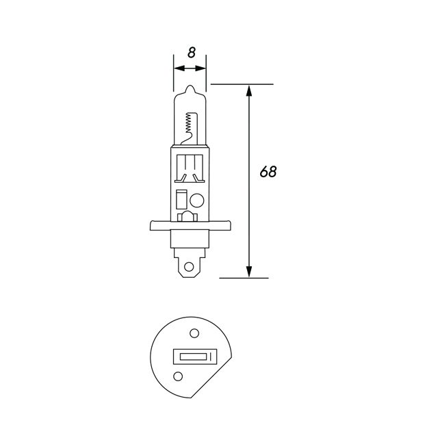 24V 70W H1 HALOGEN