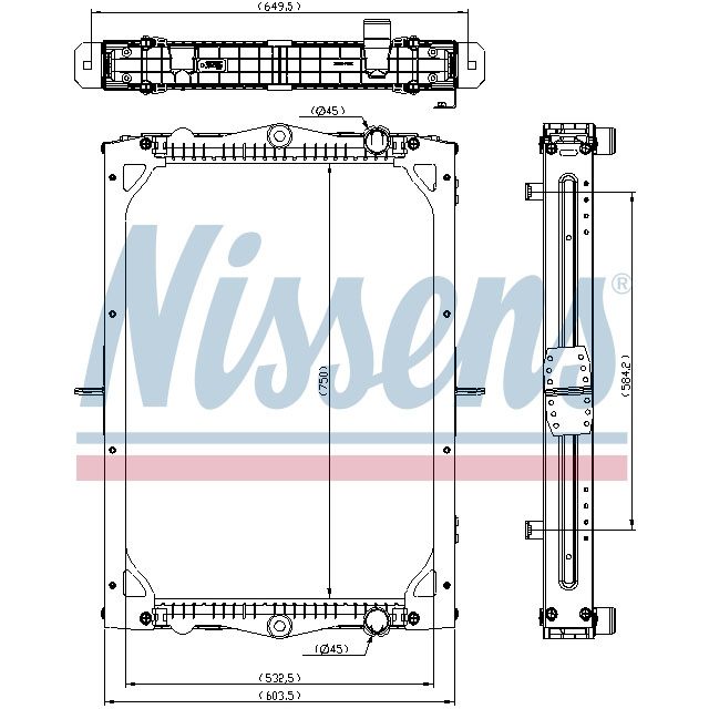 NISSENS RADIATOR TO SUIT DAF