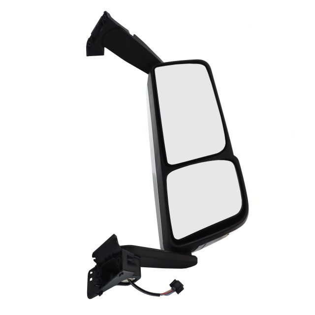Complete twin mirror assembly Long Arm RH Black back covers