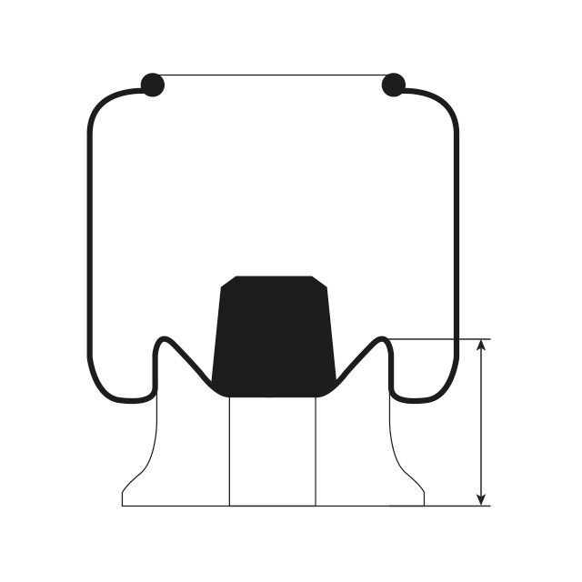 AIR SPRING ASSEMBLY (ASK007) PLASTIC PISTON GRANNING