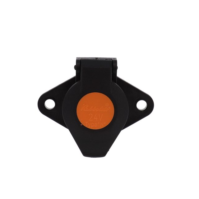 Normal 7 Way Black Plastic Socket