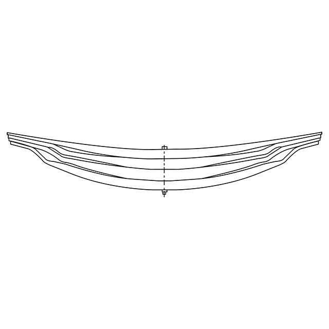Rear Multi Leaf Spring (Heavy Duty Version) to suit Scania