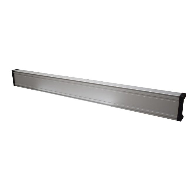 Anodized Aluminium Rear Lighting Mount Bar - Un Drilled C/W Rubber End Caps