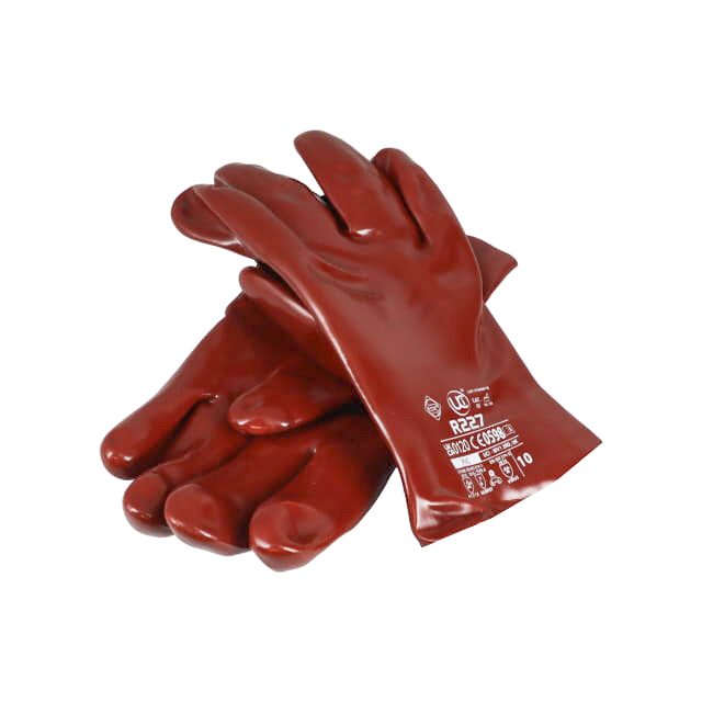 PVC RED GAUNTLETS 11 INCH