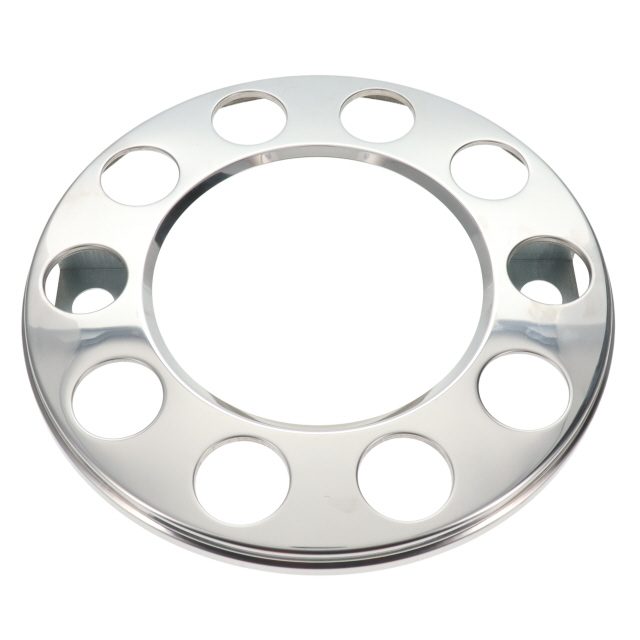 STAINLESS STEEL WHEEL TRIM 22.5IN HOLLOW TYPE (32mm MOUNT HOLES) photo 3