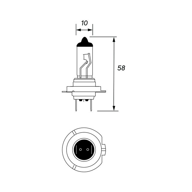 H7 Xenon Headlight Bulb 24v 70w