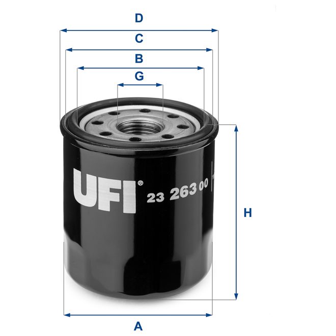 UFI OIL FILTER 23 263 00 photo 2