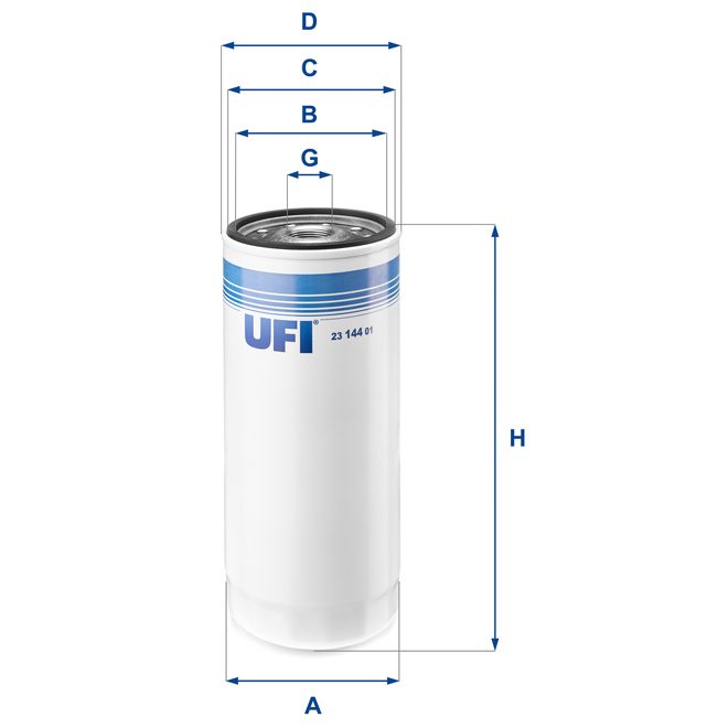 UFI OIL FILTER 23 144 01 photo 2