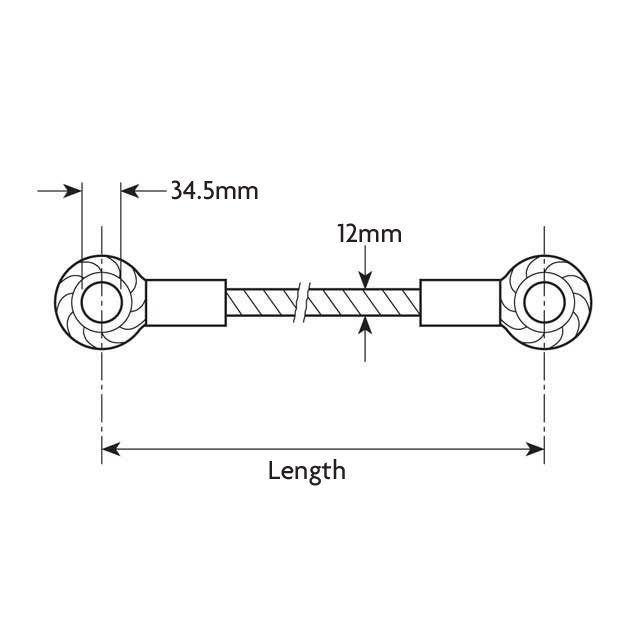 Air Spring Check Cable 1160mm