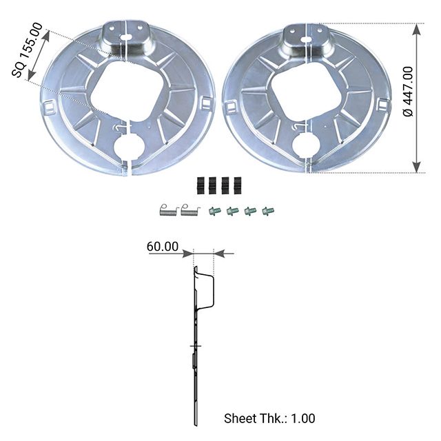 DUST COVER AXLE SET
