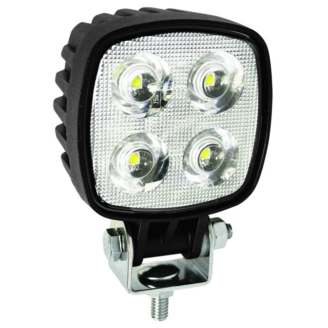 Compact Square Work Lamp - Black