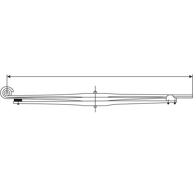 Leaf Spring Rear - 3 Leaf