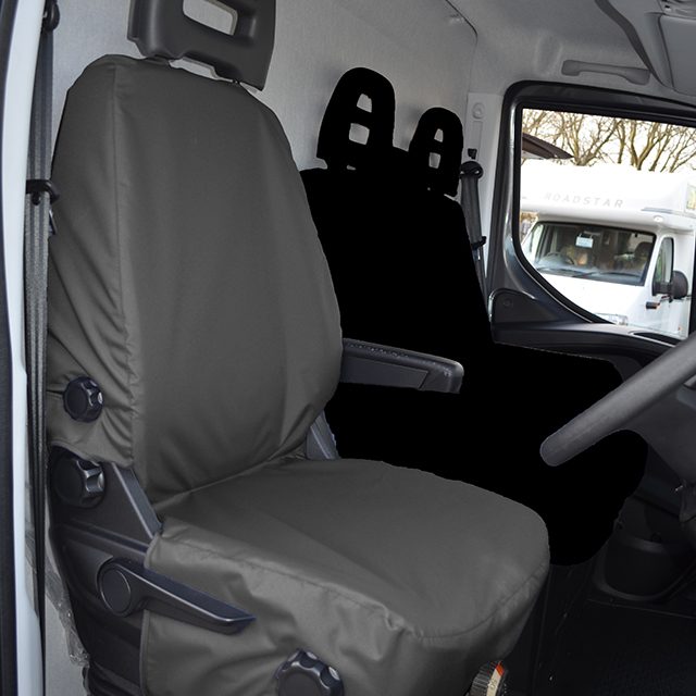 Iveco Daily Van 2014-2022 Driver's Seat Black Seat Covers