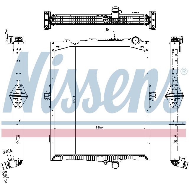 NISSENS RADIATOR TO SUIT VOLVO - WITH FRAME