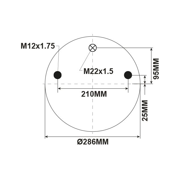 AIR SPRING ASSEMBLY (ASK002 ) MULTIDRILLED BASE  WW MERCEDES photo 2